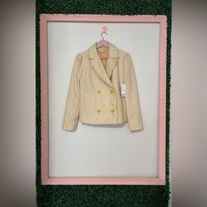 NWT LIZ CLAIBORNE Tweed Blazer  - size 8